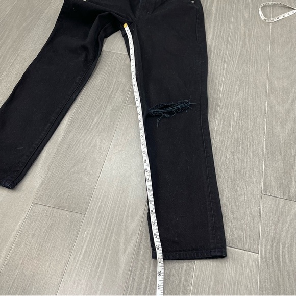 Madewell The Perfect Vintage Jean in Stone Black: Knee Slit Edition High Rise 24 - Picture 15 of 16